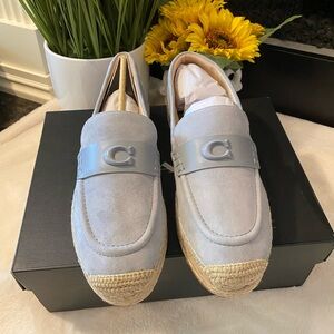 COACH Women's Pearl Slip On Cap Toe Flats